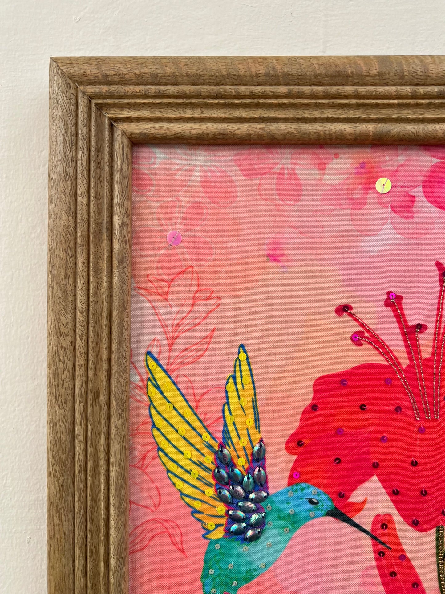 Hibiscus & Hummingbirds Wall Art