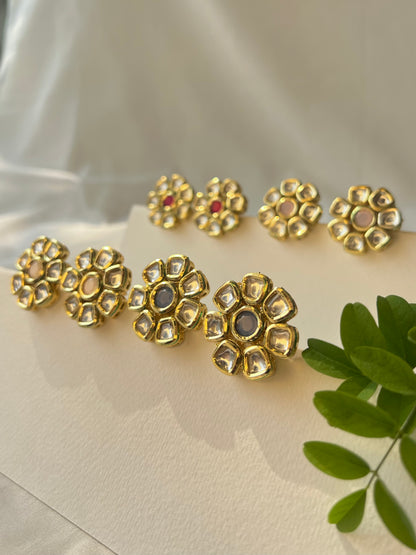 Gilded Floral Elegance Earrings