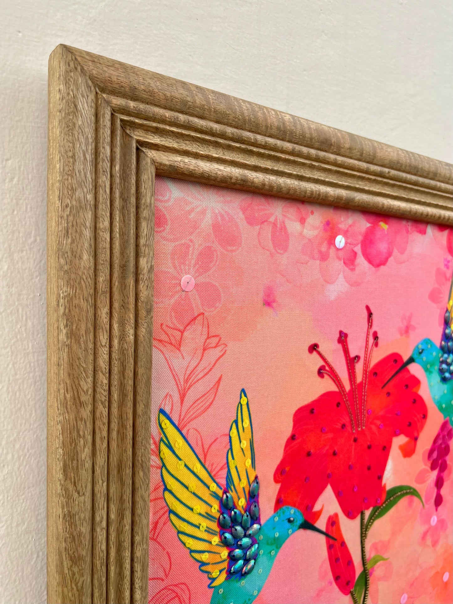 Hibiscus & Hummingbirds Wall Art