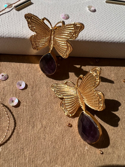 Butterfly Amethyst Drops