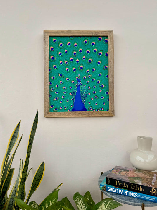 Regal Radiance Peacock Wall Art