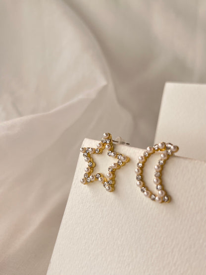 Celestial Harmony Pearl Studs