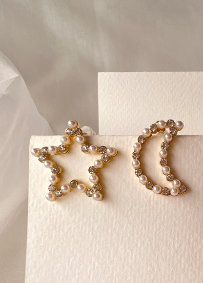 Celestial Harmony Pearl Studs