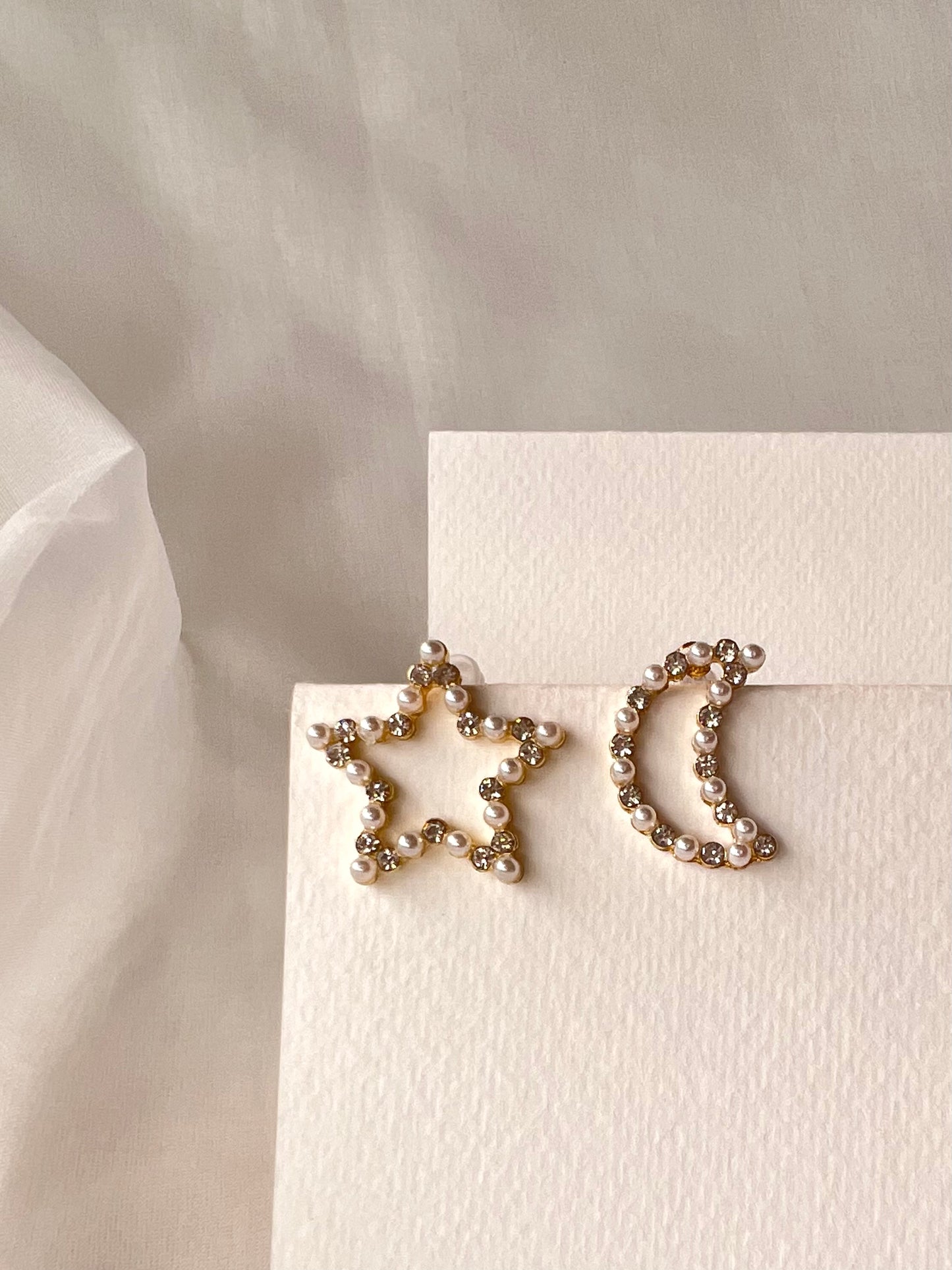 Celestial Harmony Pearl Studs