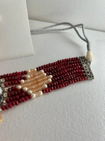 Crimson Elegance Jewelry Set