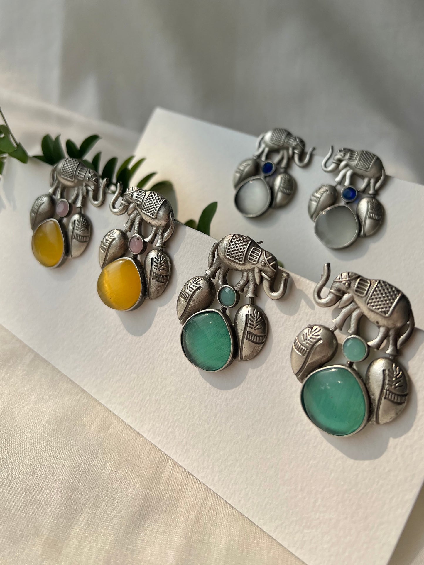 Elephant Empress Drop Earrings