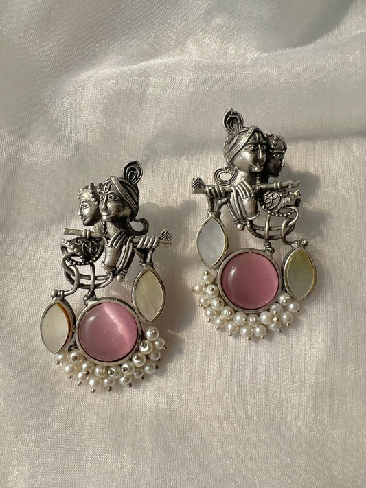 Divine Radha-Krishna Earrings