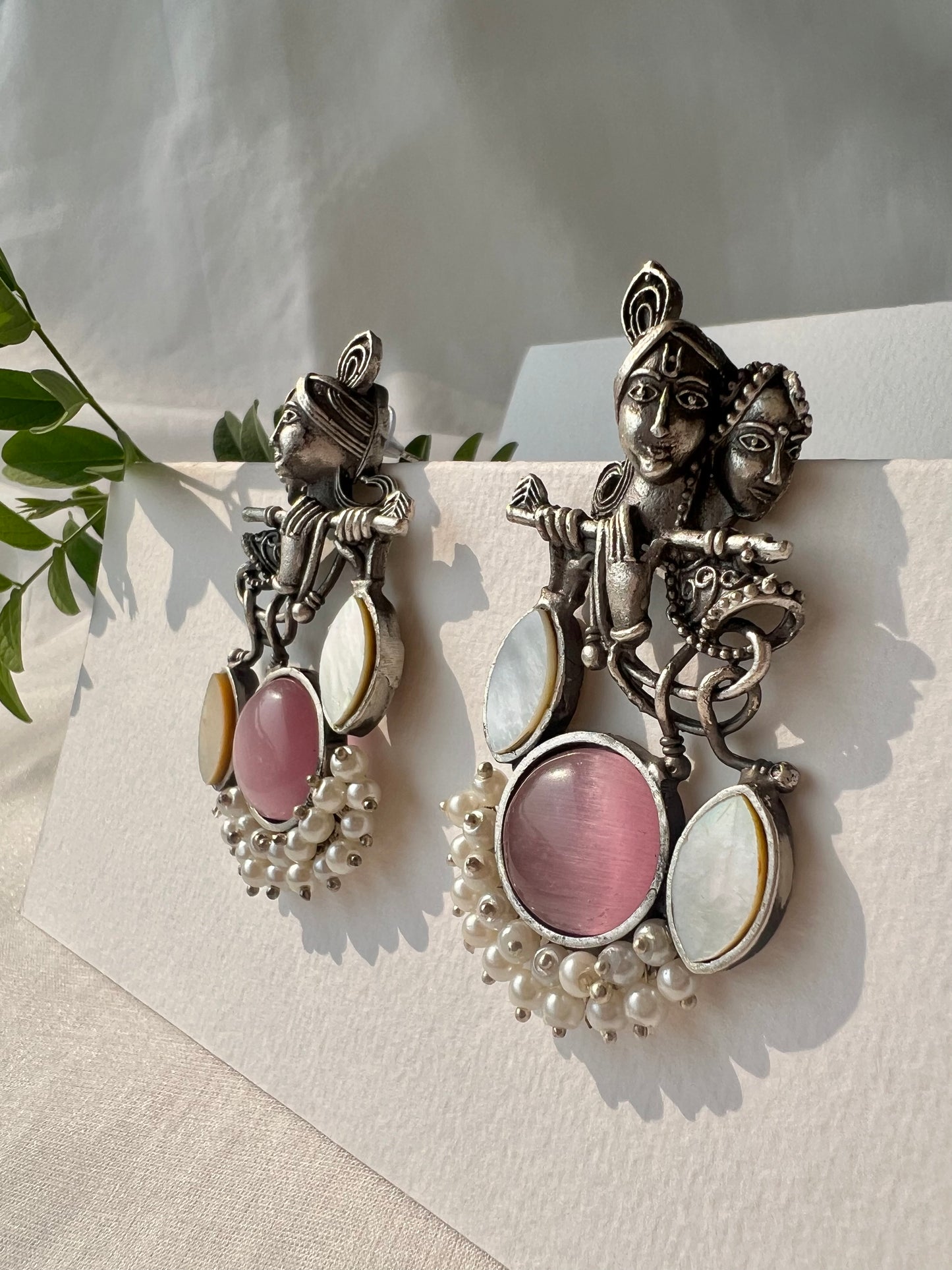 Divine Radha-Krishna Earrings