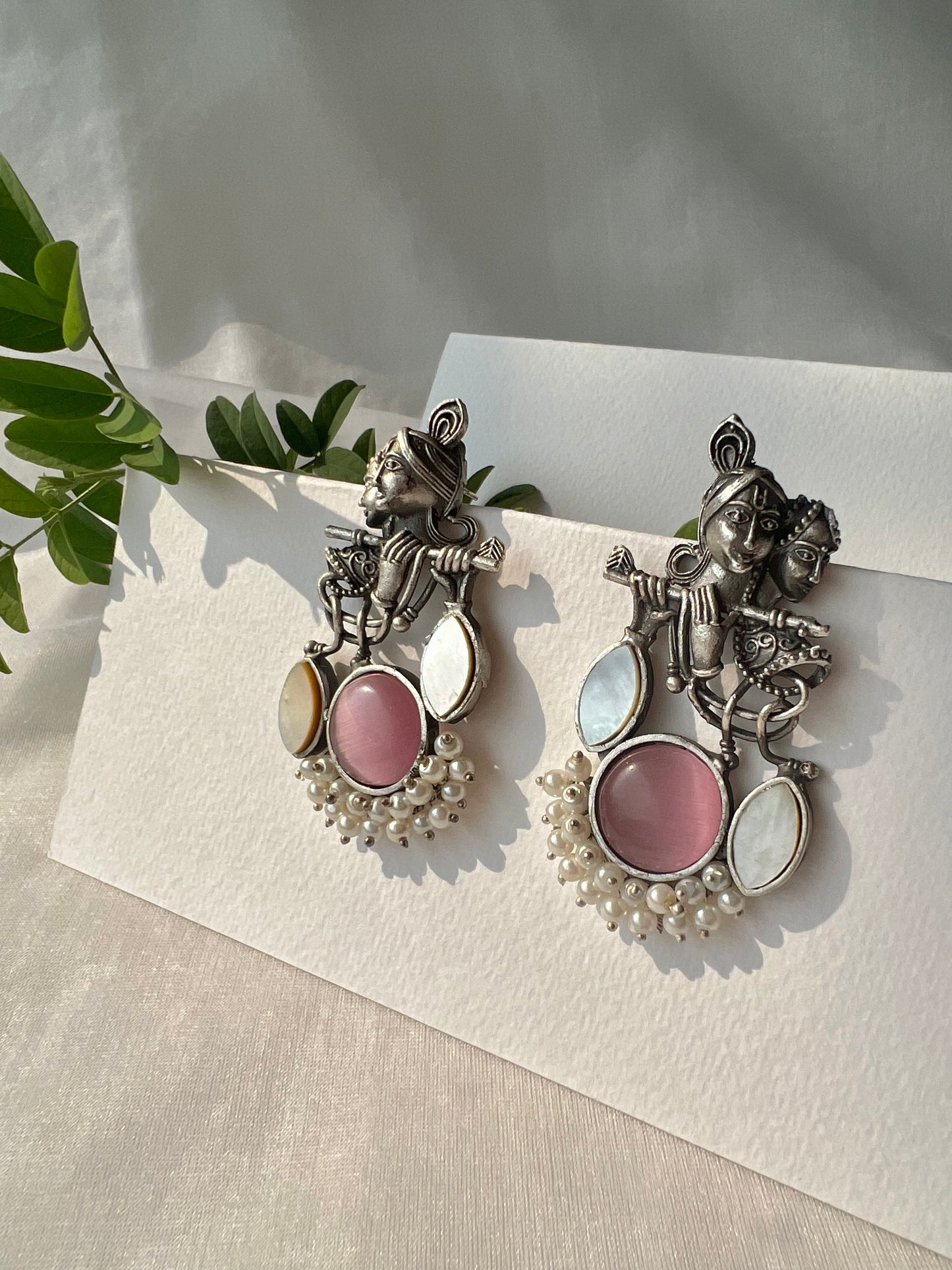 Divine Radha-Krishna Earrings