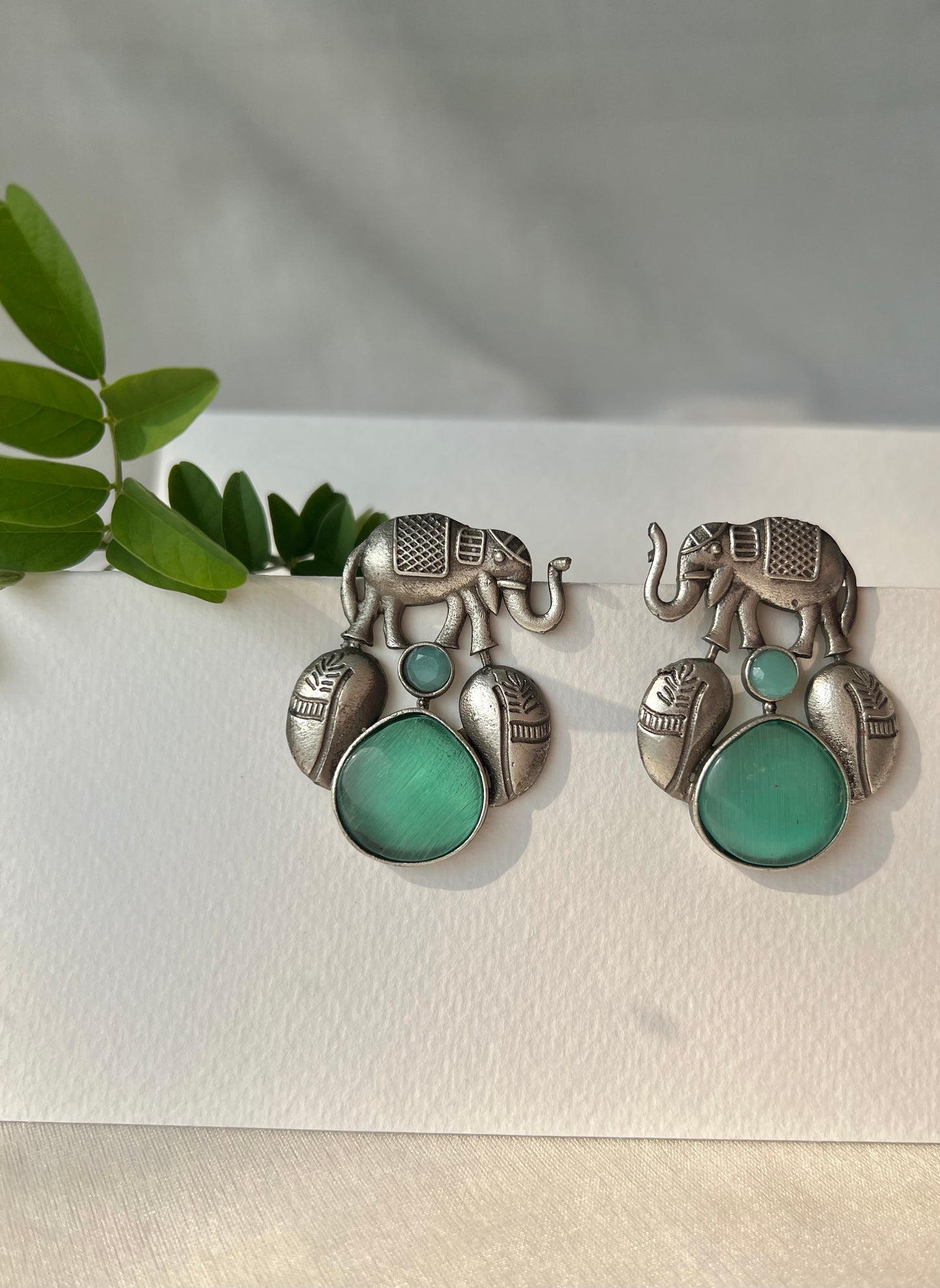 Elephant Empress Drop Earrings