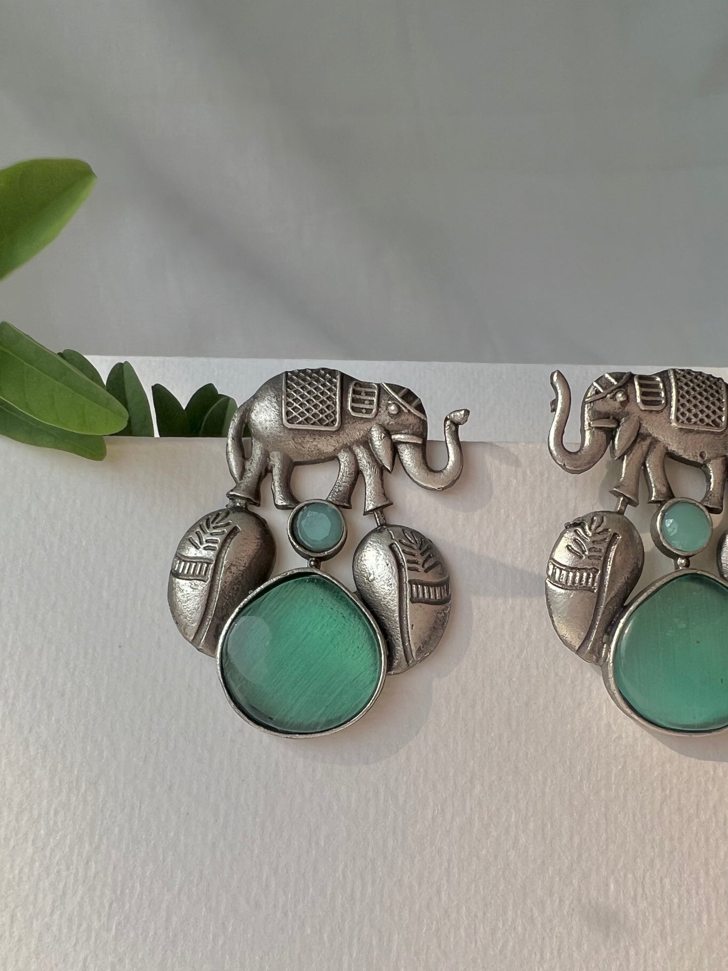 Elephant Empress Drop Earrings