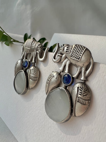 Elephant Empress Drop Earrings