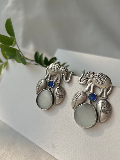 Elephant Empress Drop Earrings