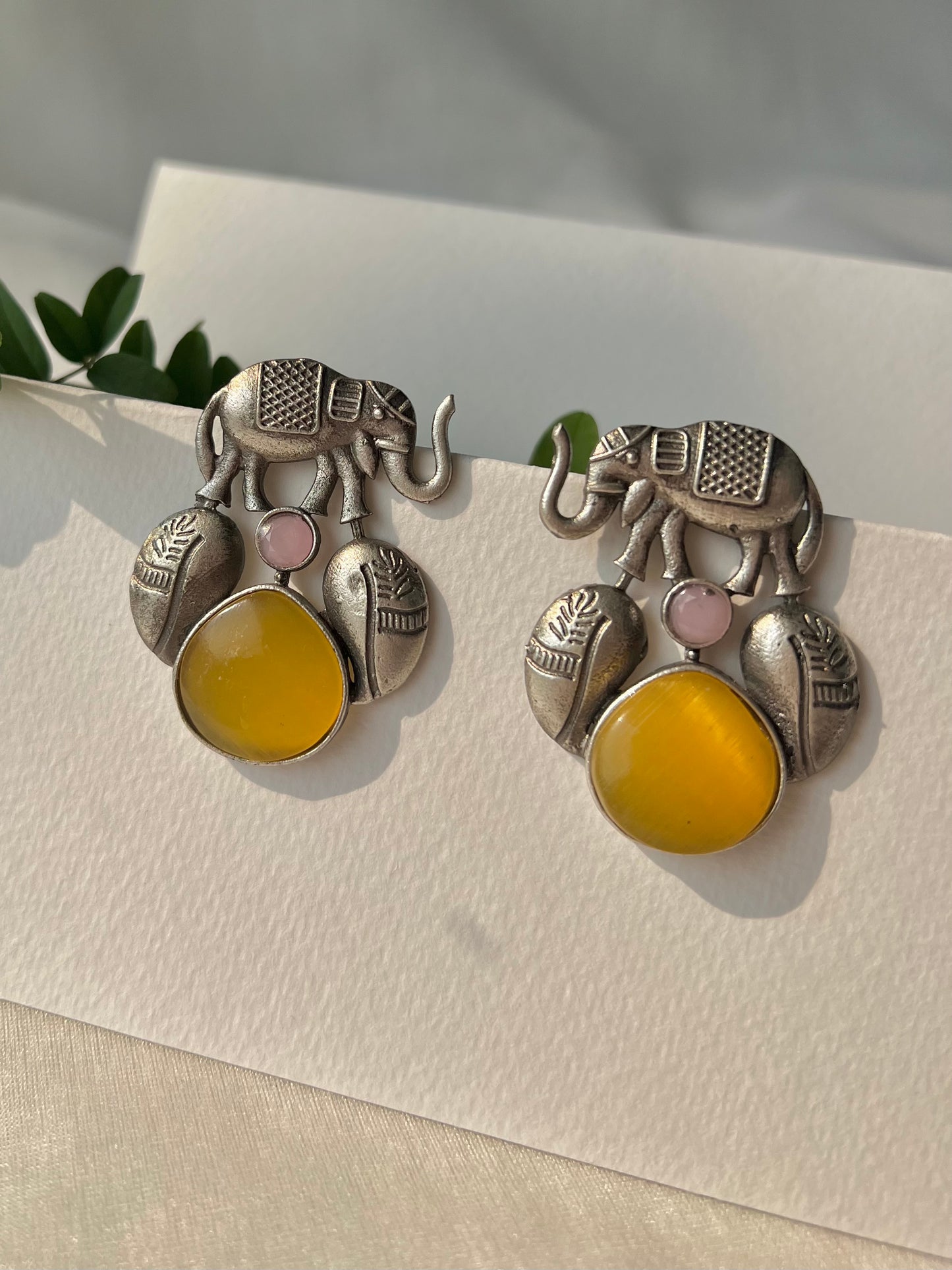 Elephant Empress Drop Earrings