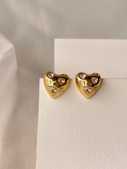 Eternal Heartstone Earrings