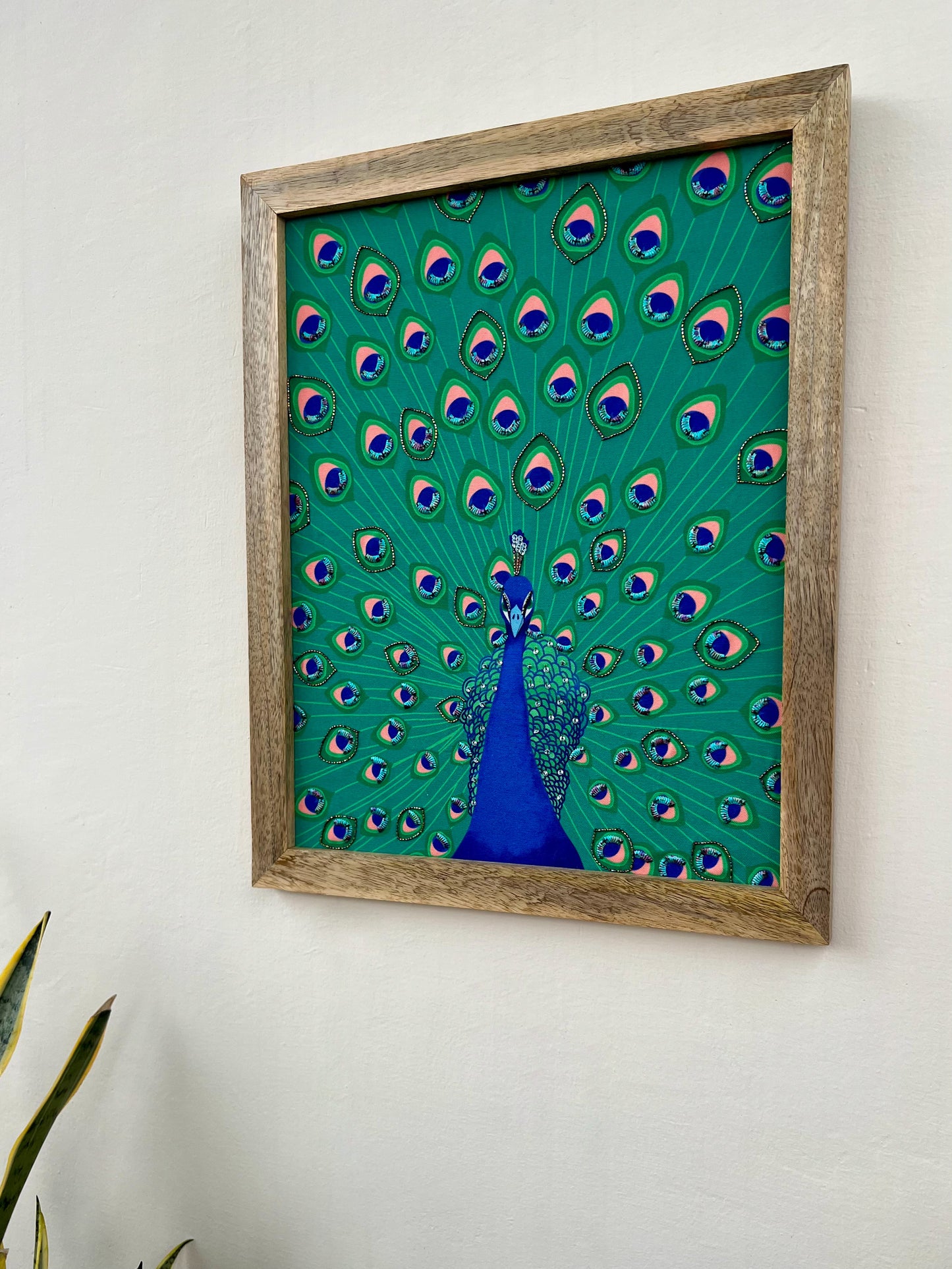 Regal Radiance Peacock Wall Art