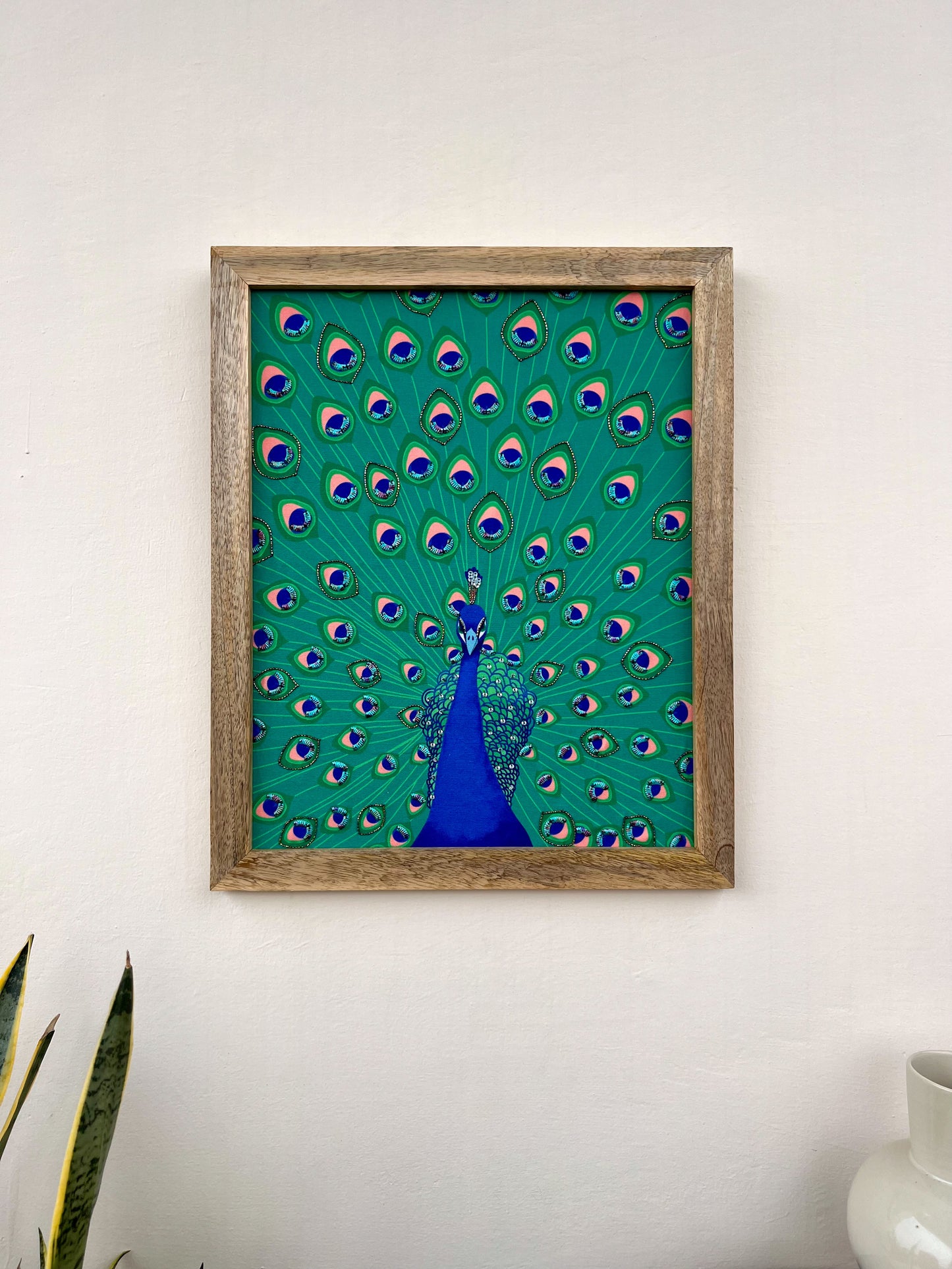 Regal Radiance Peacock Wall Art