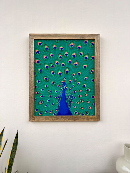 Regal Radiance Peacock Wall Art