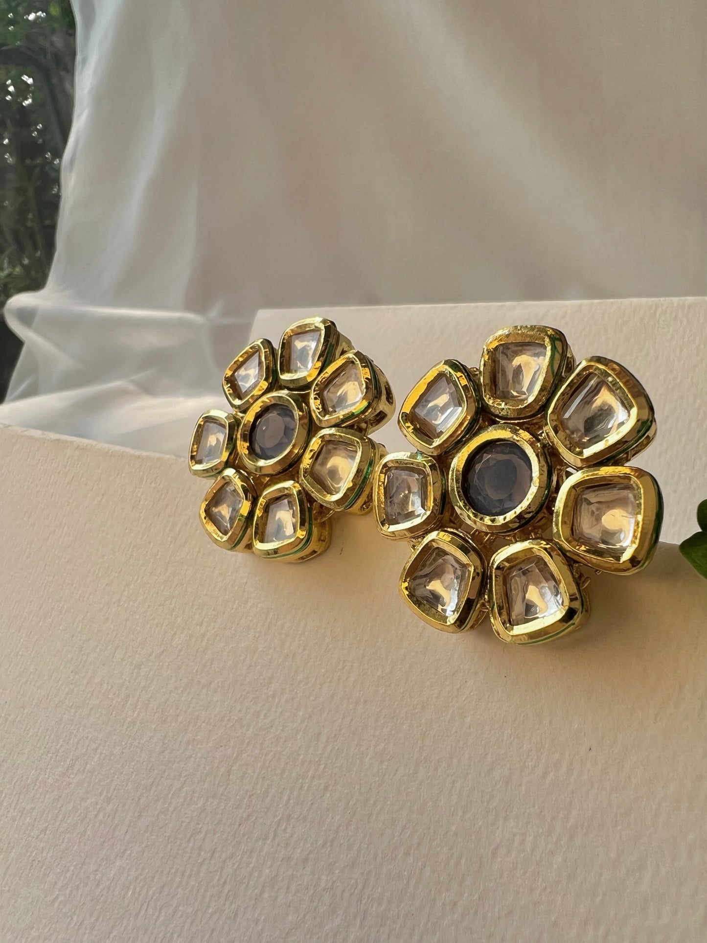 Gilded Floral Elegance Earrings