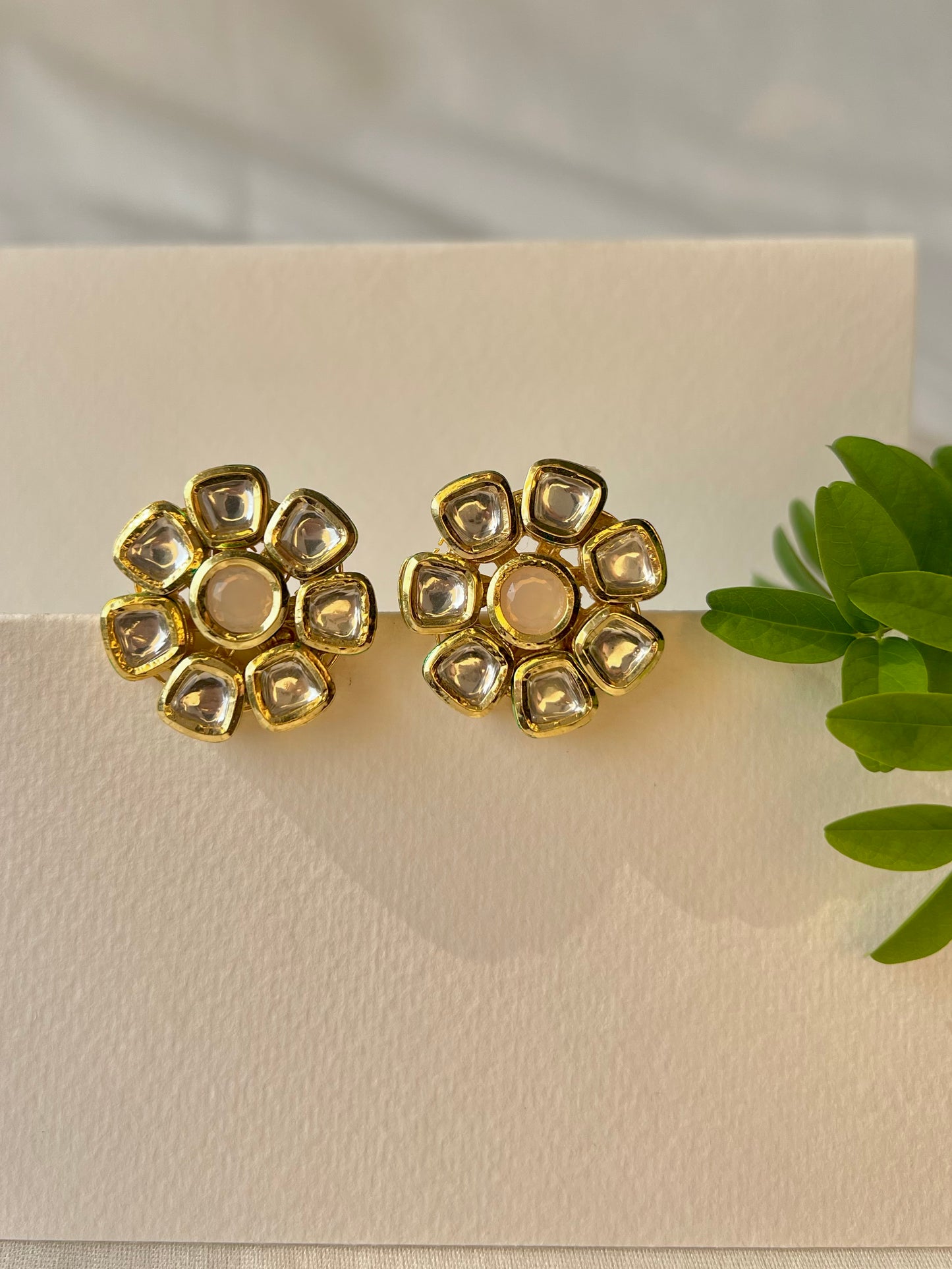 Gilded Floral Elegance Earrings