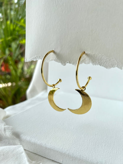 Lunar Éclat Hoop Earrings