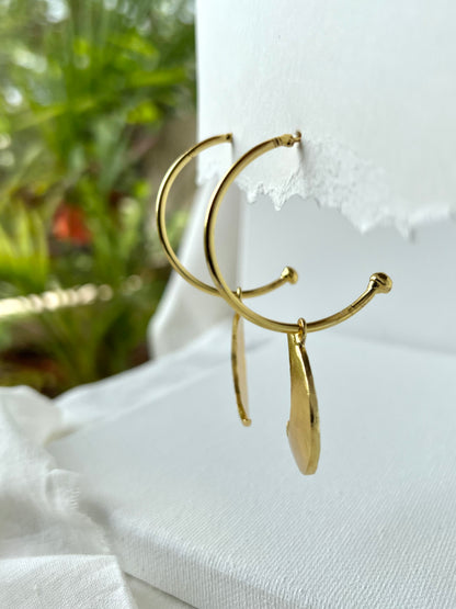 Lunar Éclat Hoop Earrings