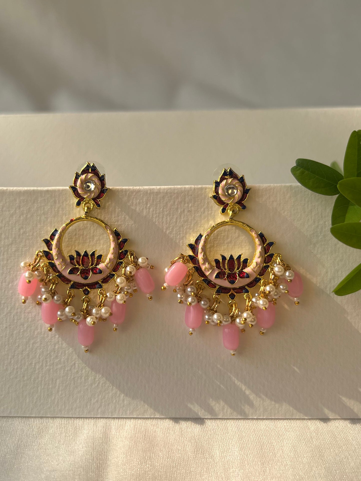 Lotus Blush Pearl Earrings