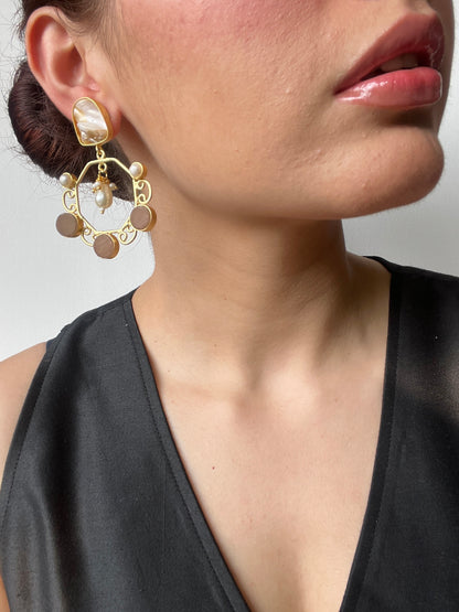 Opulent Moonlight Earrings