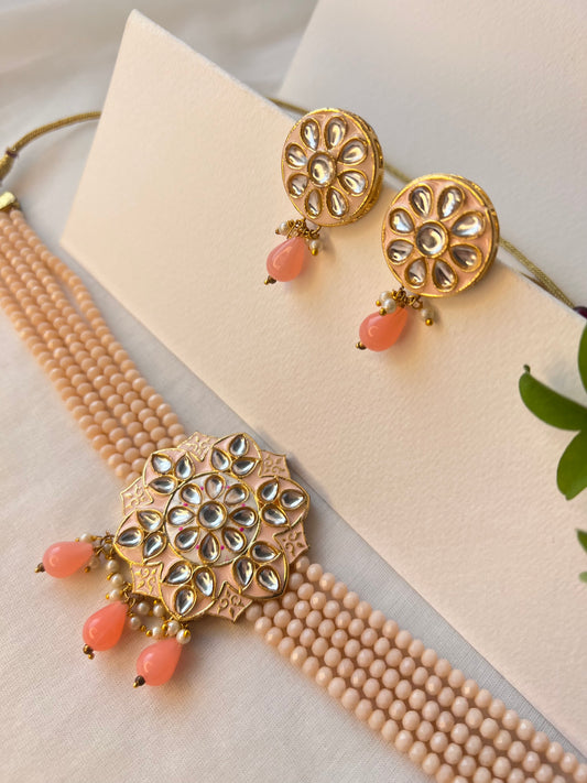 Peach Blossom Jewelry Set