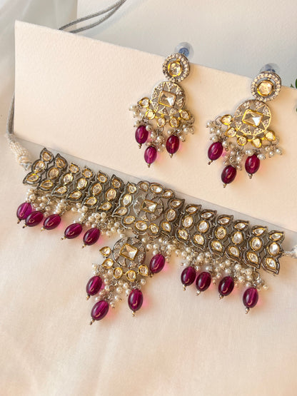 Ruby Elegance Jewelry Set