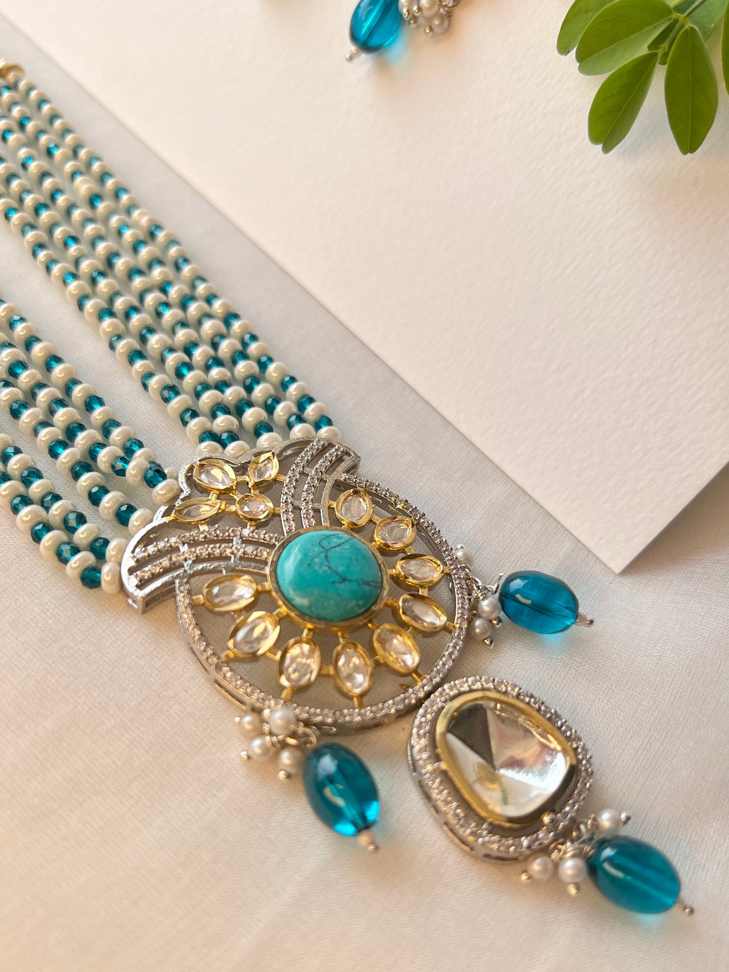 Turquoise Majesty Rani Haar Set